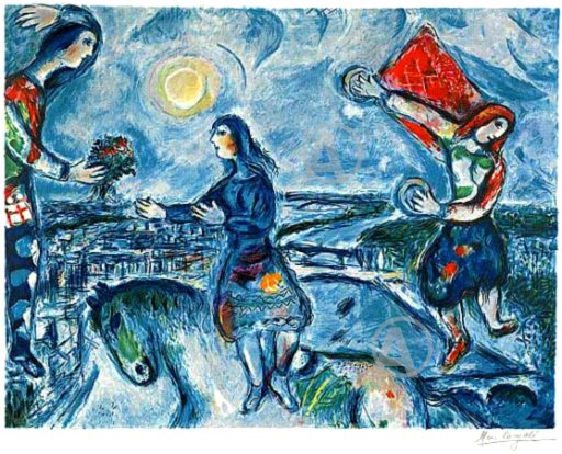 CHAGALL SIGNED HAND NUMBERED LIMITED EDITION ART AUTHENTIC ESTATE 